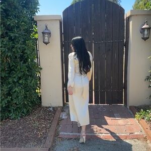 Reformation Cream Dress